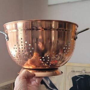 Copper Colander with Handles